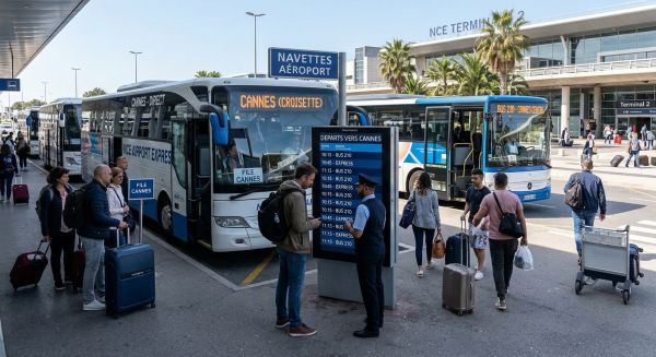 Tarifs et choix de navettes vers Cannes depuis l'aéroport de Nice